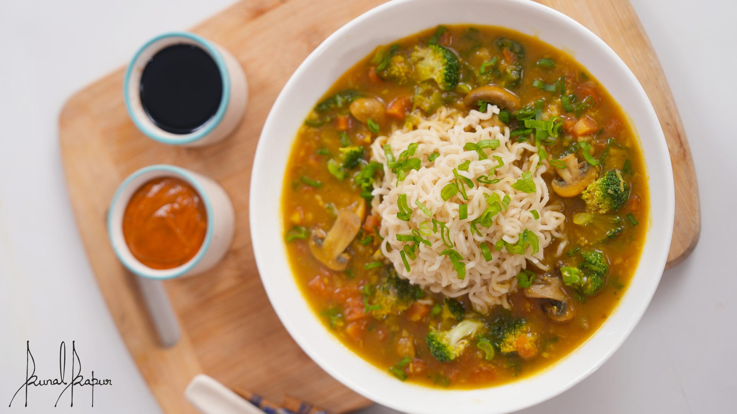 Soupy Veg Noodles Masala Noodles Chef Kunal Kapur
