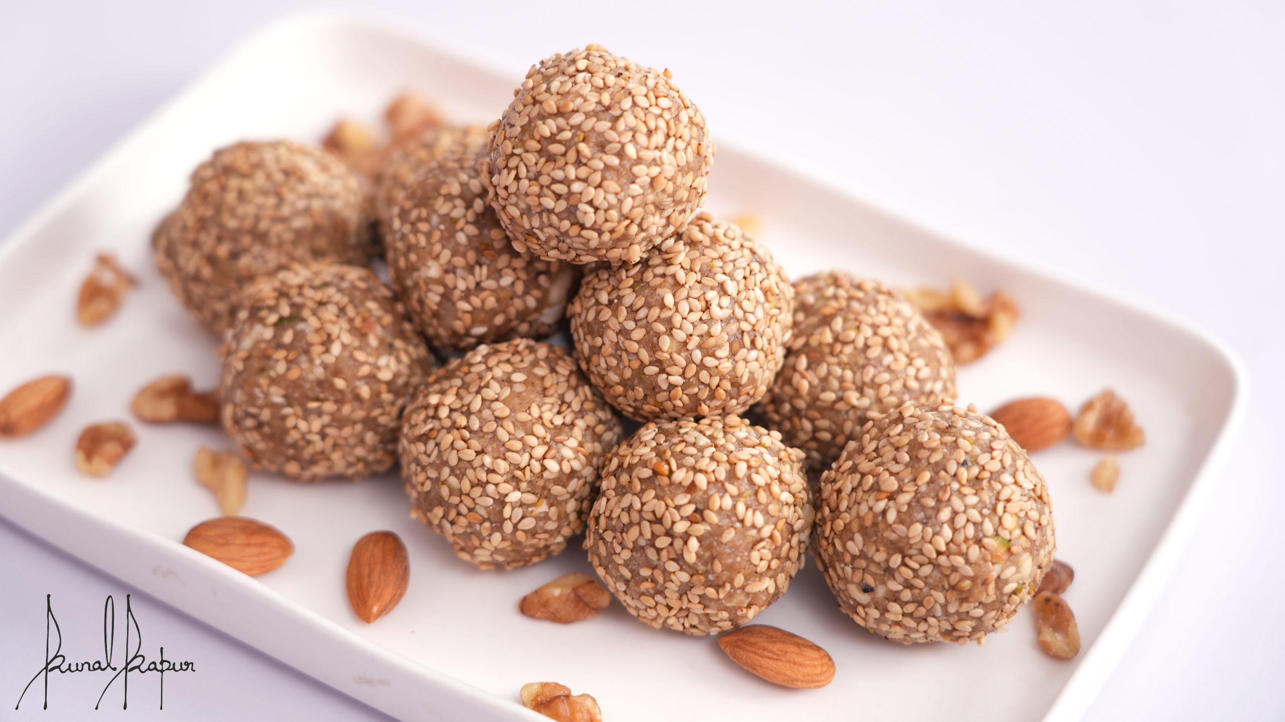 Til Gur Dry Fruit Ladoo Quick Laddu Recipe Chef Kunal Kapur