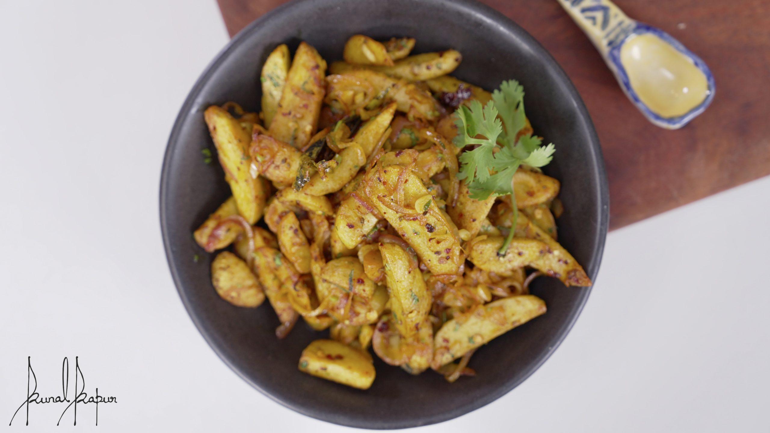 Arbi Ki Sabji Colocasia Stir Fried Chef Kunal Kapur