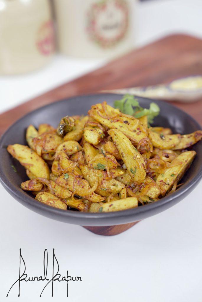 colocasia stir fried
