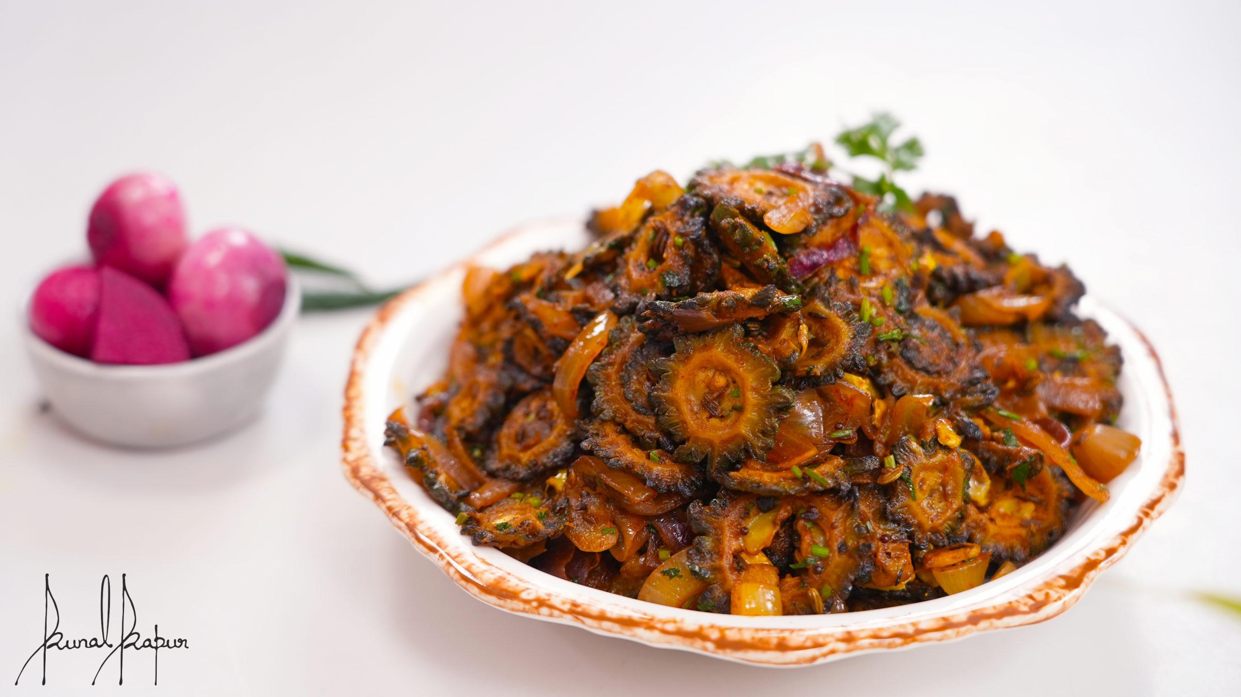 Bitter gourd spice vegetable recipe