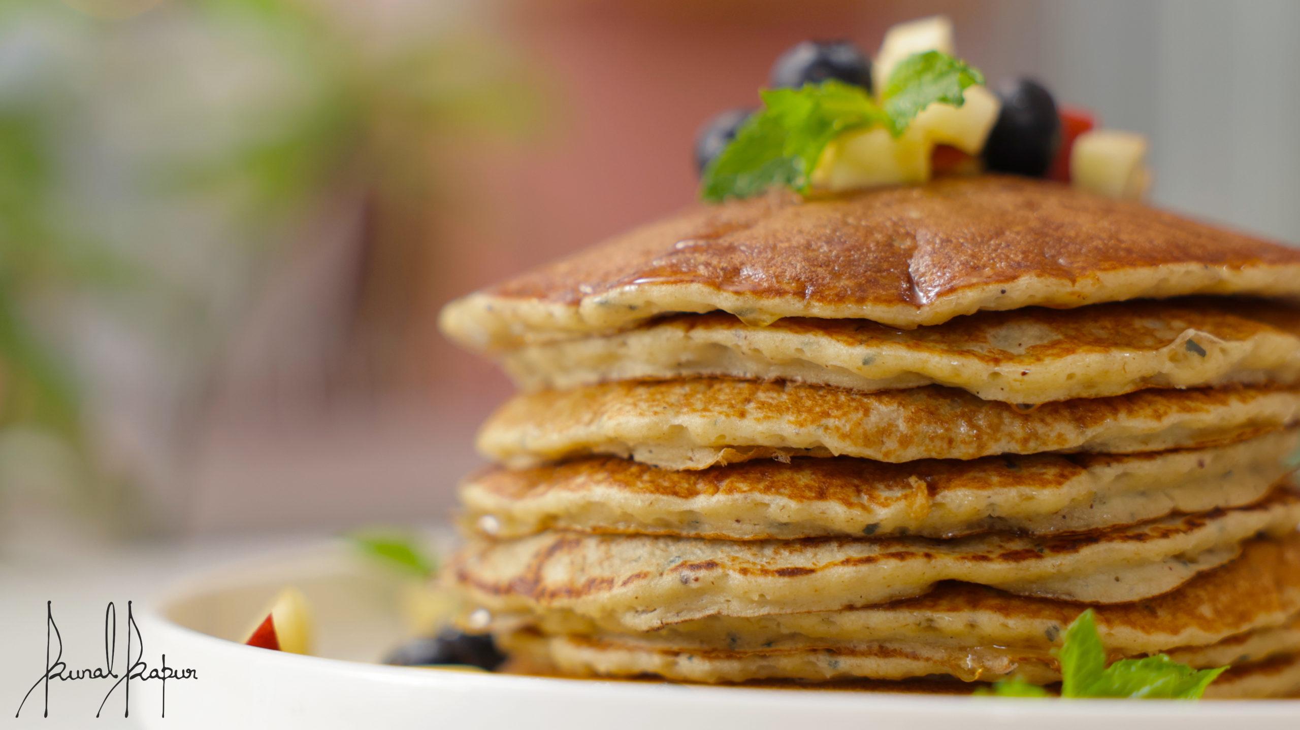 Apple Honey & Oatmeal Pancakes   - Chef Kunal Kapur