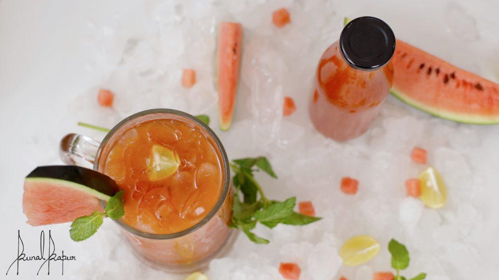 watermelon panna mocktail