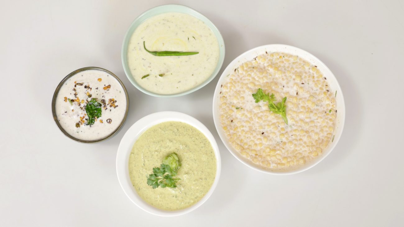 4 Types of Raita Achari Sannata Tadka Pahadi 