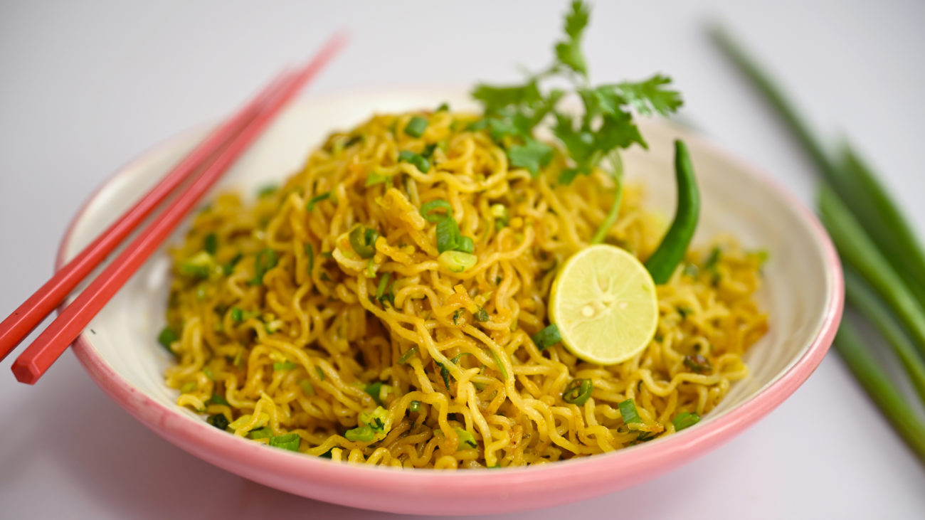 Lemon Coriander Noodles | Maggi Recipe My Style