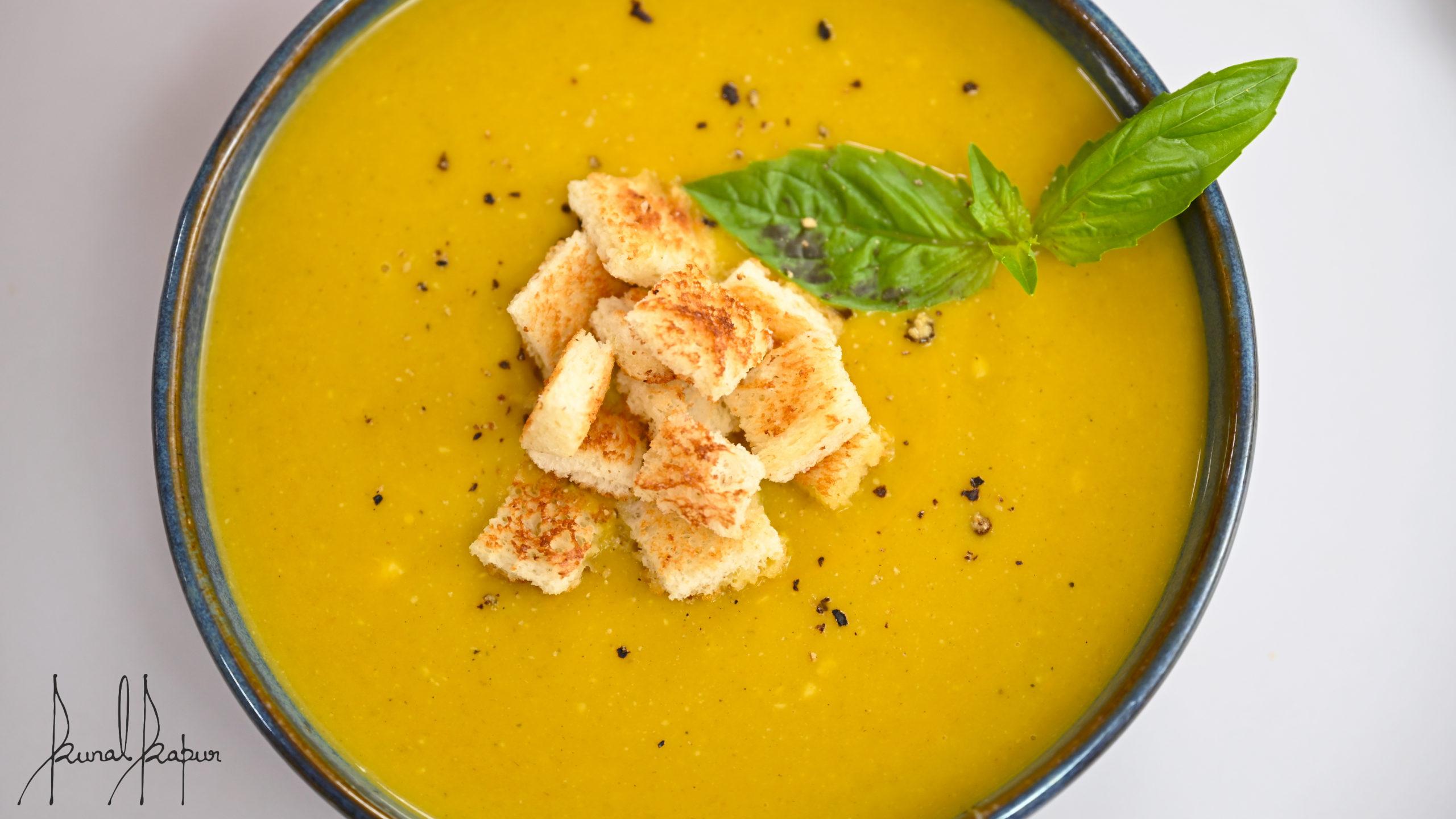 Pumpkin Basil Soup | Kaddu Ka Shorba - Chef Kunal Kapur