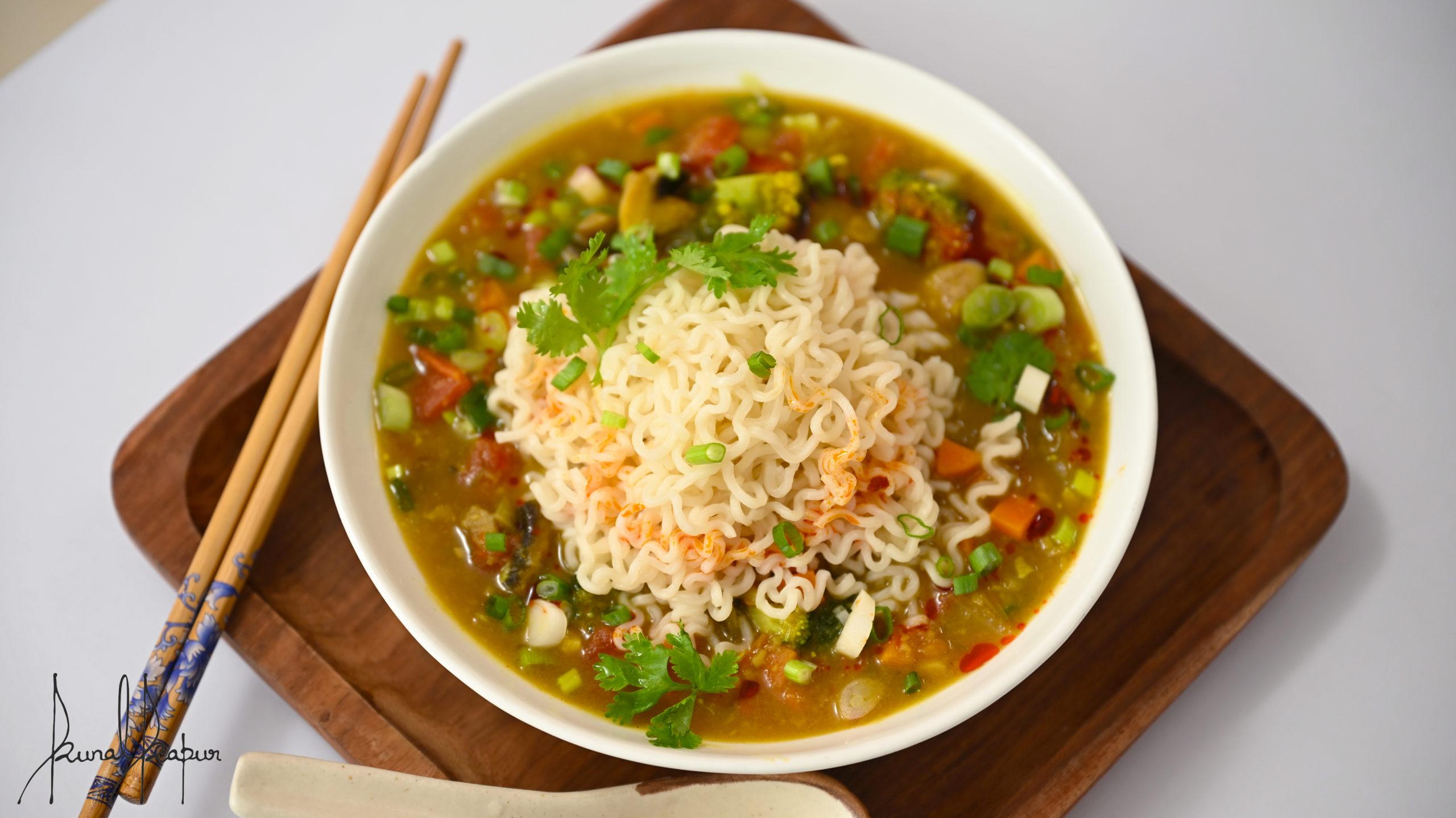 Soupy Veg Noodles  - Chef Kunal Kapur