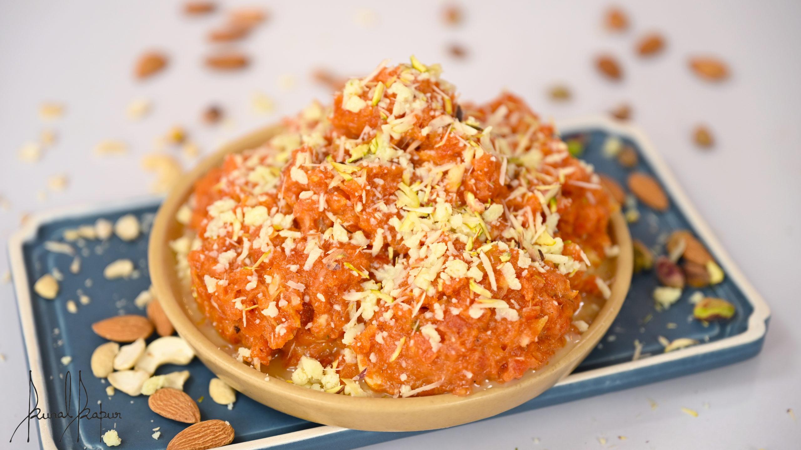 Easy Gajar Halwa (no grating) | Instant Gajar Halwa in Pressure Cooker - Chef Kunal Kapur